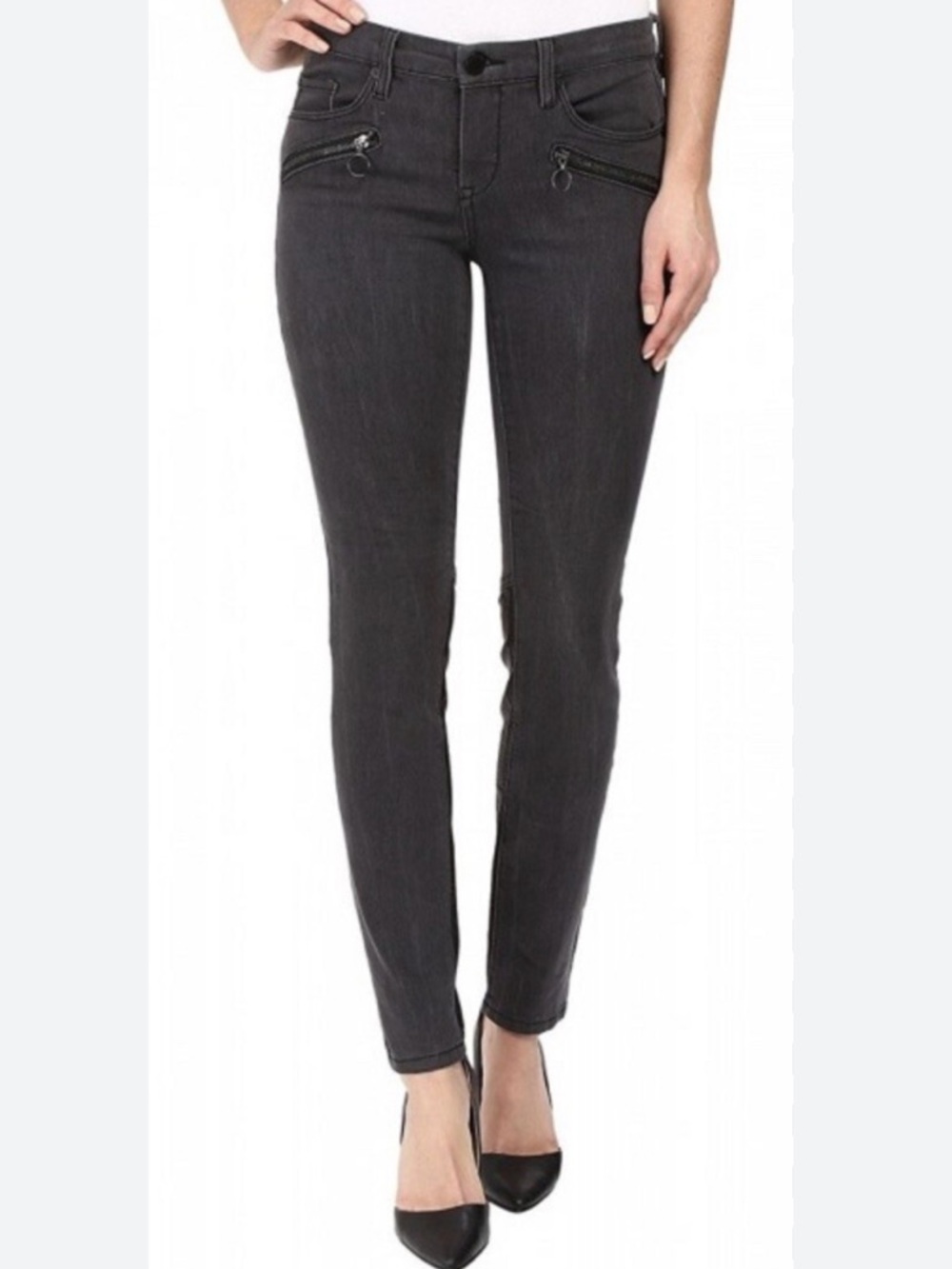 Blank NYC Skinny Classique Moto Jeans Women's Size 28 Stretch Denim Equestrian